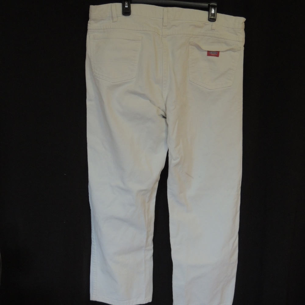 DICKIES Mens White Painters Carpenter Pants Jeans - Picture 4 of 6